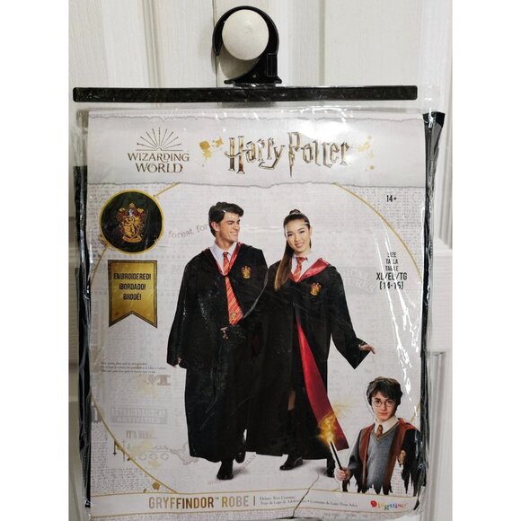 Harry Potter Deluxe Costume Robe Cloak Glasses Wizard Halloween Kids Teen 14-16 - Picture 2 of 5